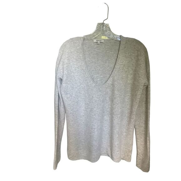 Madewell  Women’s Kimball Sweater Pullover Gray Fog Size M - Picture 1 of 12